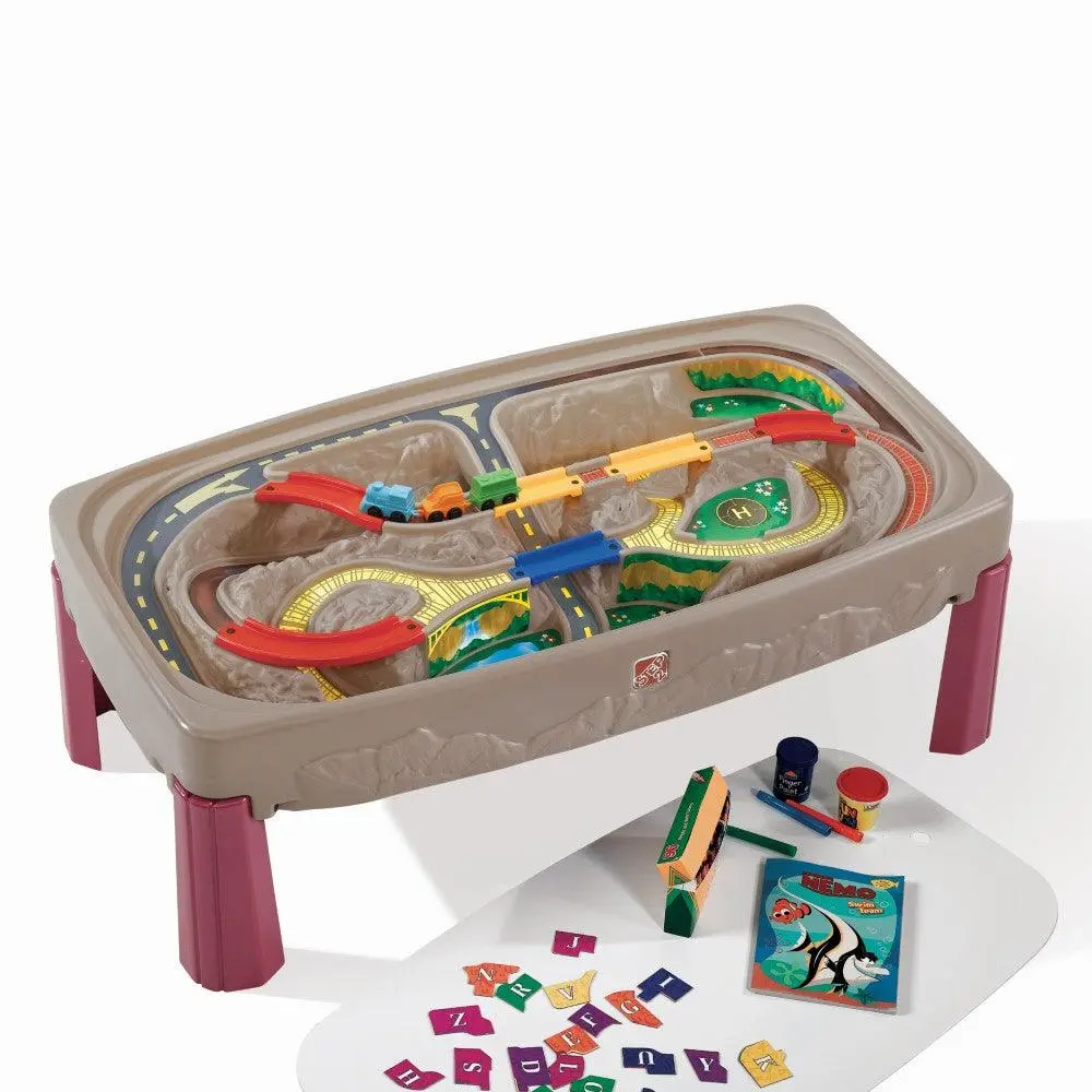Step2 Deluxe Canyon Road Train And Track Table For Kids 1