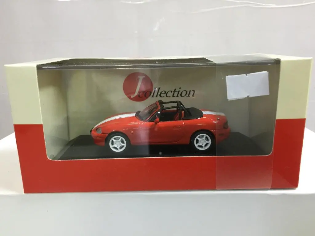 Jcollection 1/43 Mazda Roadster Red With Sripes (Jc04rw) (10182) (Piu110) 1