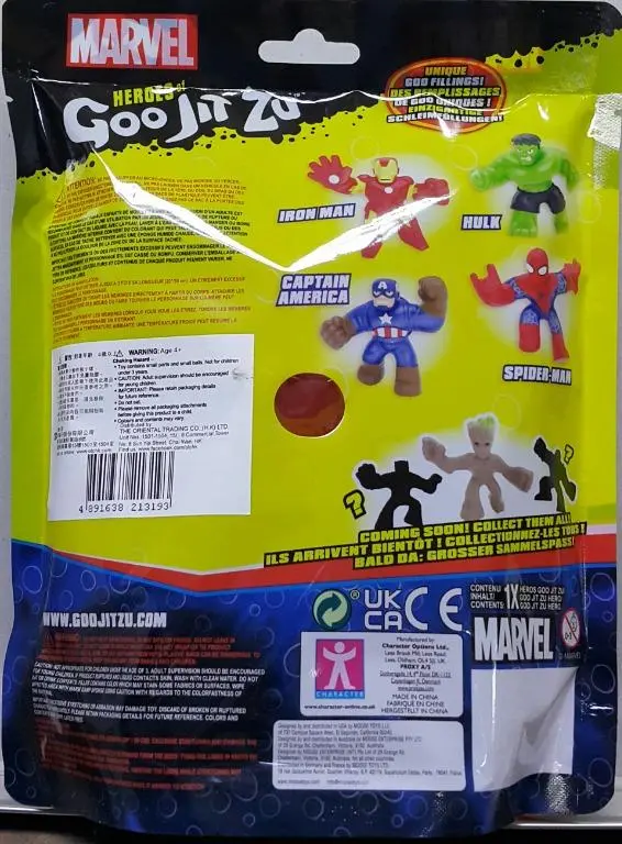Character 21319 漫威英雄人物系列 功夫英雄 鐵甲奇俠 Marvel Heroes Goo Jit Zu Super Stretchy Iron Man (Epc-2145D-30) 存 2
