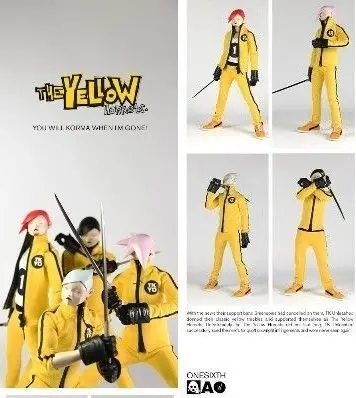 1:12 3A (Three A) The Yellow Hornets Tomorrow King (Tk) Set Of 4 Mini Figures B20384139 1