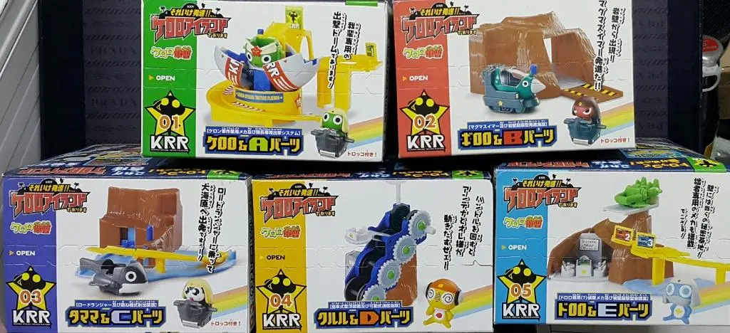 Bandai 50652 Keroro軍曹 全員發進 Krr島 盒蛋套裝 Keroro Gunso Sore Ike Hasshin Keroro Island Keroro Giroro Tamama Kururu Dororo Set (Buy-Mc) 存 2