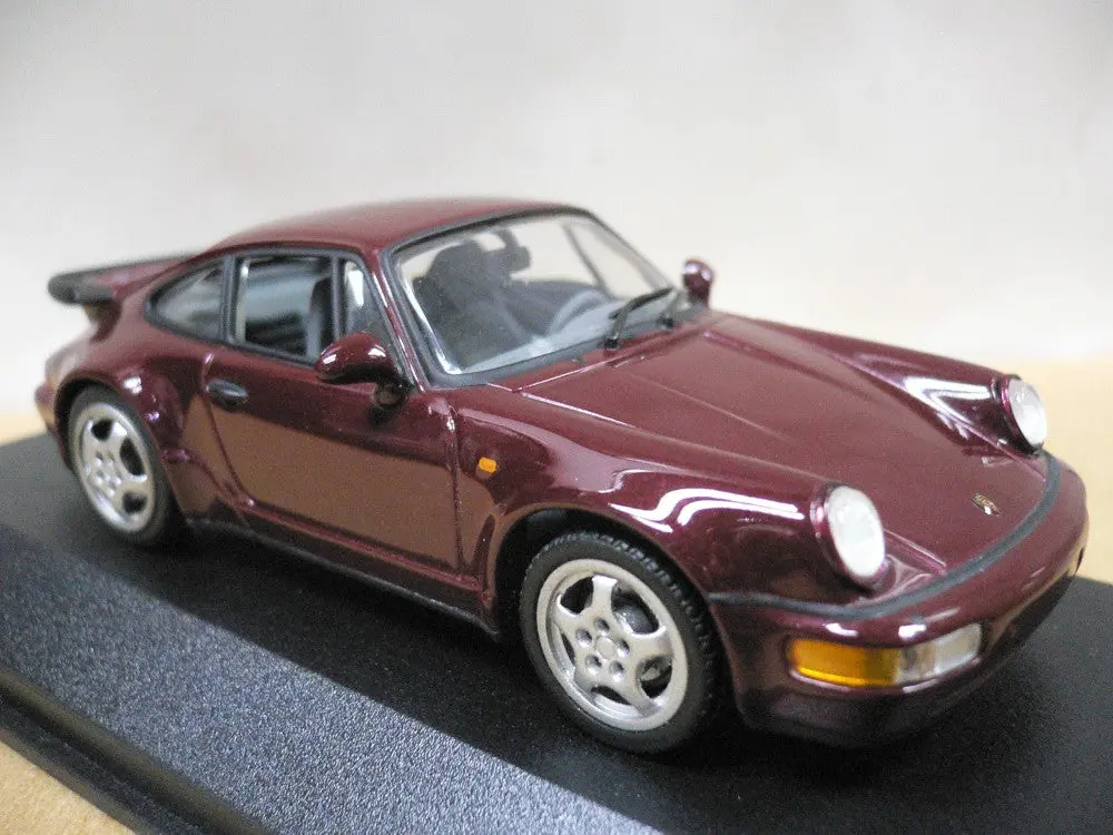 Minichamps 1/43 Porsche 911 Turbo 1990 (964) Red Metallic (430 069106) (04445) (Buy) 2