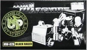 Upgrade Commander Exclusive Mini Warriors Mw-02B Black Rager (Piu-P139-60) 1