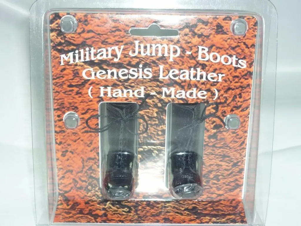 1/6 Toy Military Soldier Jump Boots  玩具 士兵 長靴 皮革（手工製作）皮鞋 - 黑色 1