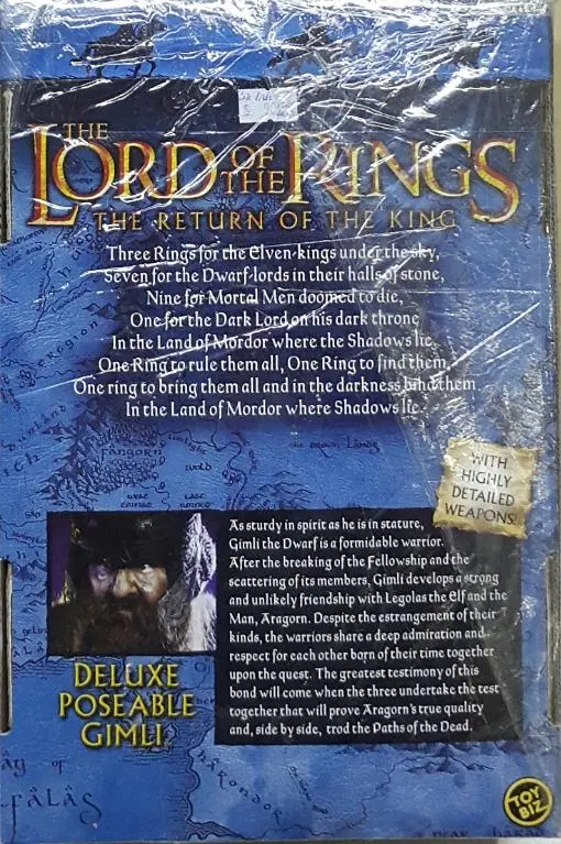 Toy Biz 81352 魔戒三部曲 王者再臨 1/6 金靂 尊懷士戴維斯 The Lord Of The Rings The Return Of The King Deluxe Poseable Gimli With Highly Detailed Weapons John Rhys Davies (Lotr) B31344654 特價發售 2