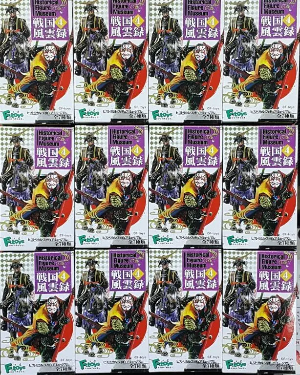 F-Toys 60008 歷史人物博物館 戰國風雲錄4 織田信長 羽柴秀吉 前田慶次郎 真田昌幸 伊達政宗 薩摩之鐵砲侍 戰國之軍馬(鹿毛) 戰國之軍馬(葦毛) 連 隱藏版 盒蛋套裝 Historical Figure Museum Sengoku Fuunroku 4 With Secret Set (Buy-Mc) L 1