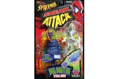 Toy Biz 47207 Spider-Man Bug Busters Silver Sable Beetle Basher 漫威 蜘蛛俠 (Buy-Spk) 1