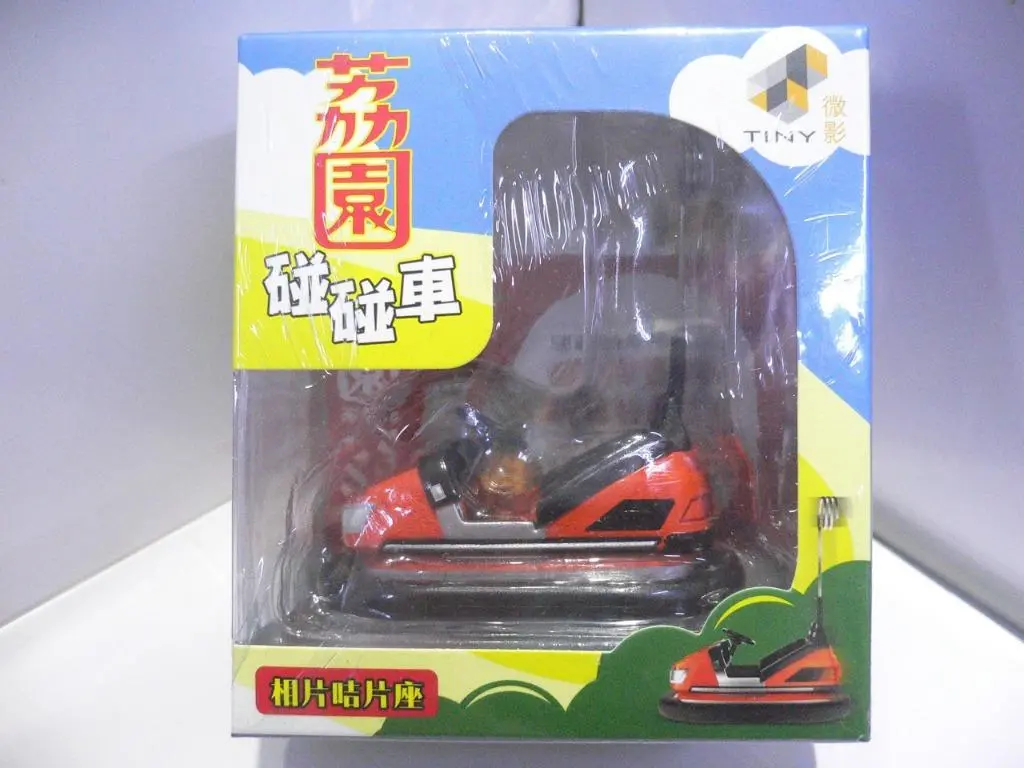 Toyeast Tiny City Die-Cast Lai Yuen Pong Pong Car Orange 荔園碰碰車 相片咭片座 Atpg009 (C920-84) 1