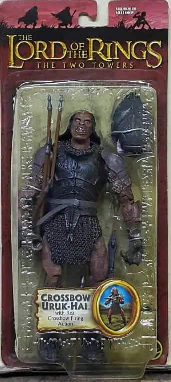 Toy Biz 81395 魔戒二部曲 雙城奇謀 強獸人 The Lord Of The Rings The Two Towers Crossbow Uruk-Hai With Real-Crossbow Firing Action (Lotr) 1