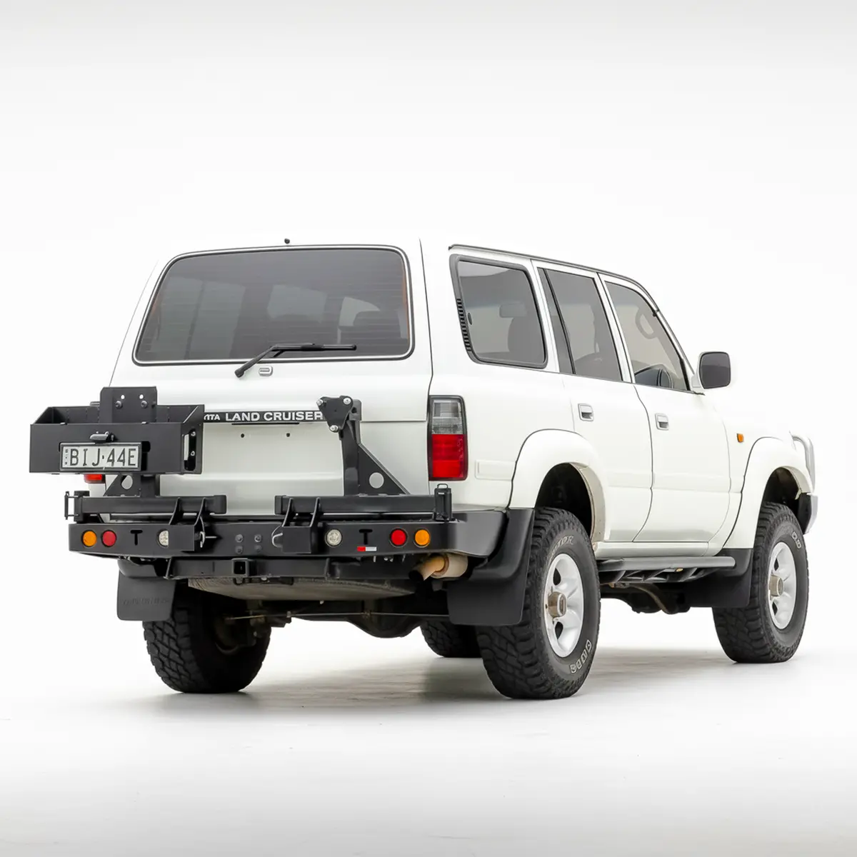 80 Series Rear Bar Spare Wheel Carrier | Rockarmor 1