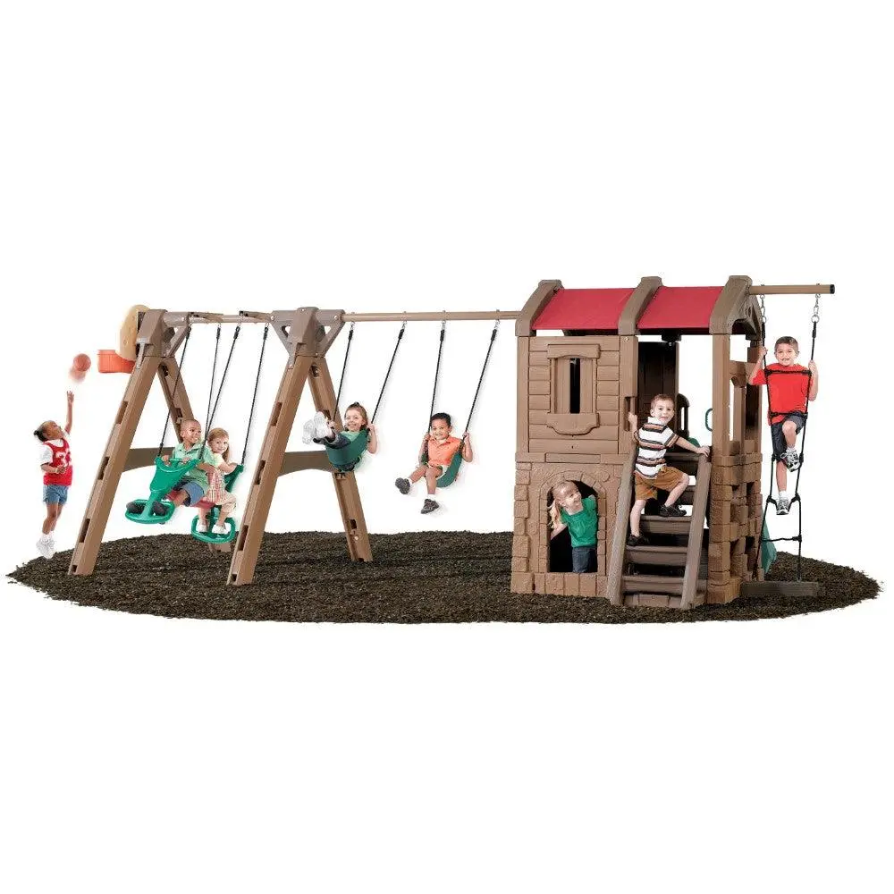Step2 Naturally Playful Adventure Lodge Play Center With Glider For Kids 1