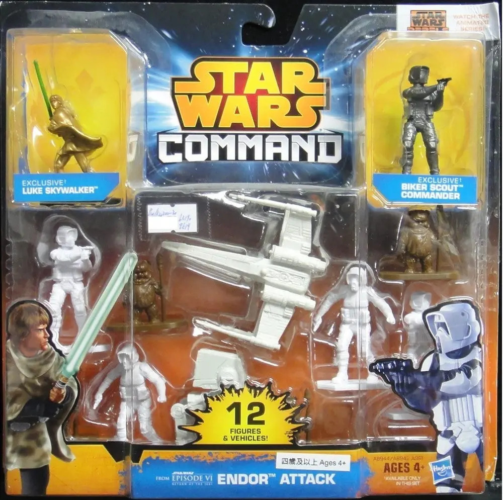 Hasbro 星球大戰 Star Wars Return Of The Jedi Command Endor Attack Exclusive Luke Skywalker Biker Scout Commander 25739 (Piu/Kw201-30) B31909519 1