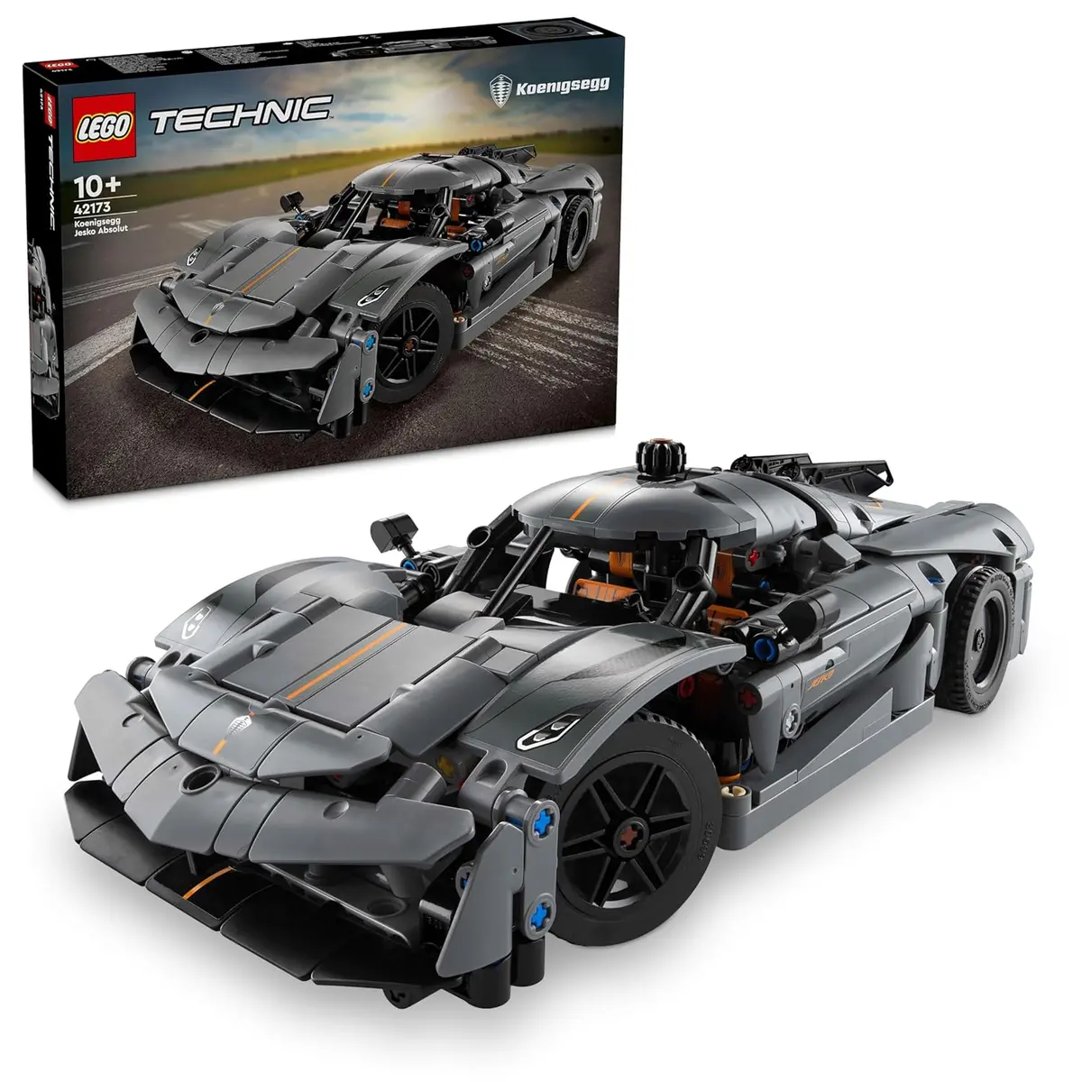 Lego Technic Koenigsegg Jesko Absolut Gray Hypercar Building Kit For Ages 10+ 1