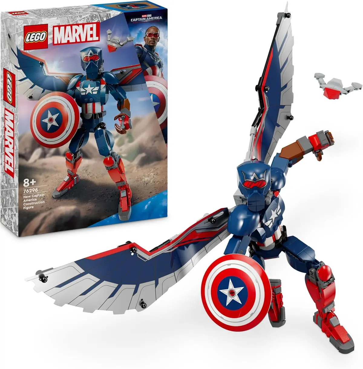 Lego Marvel New Captain America Building Kit For Ages 8+ 1
