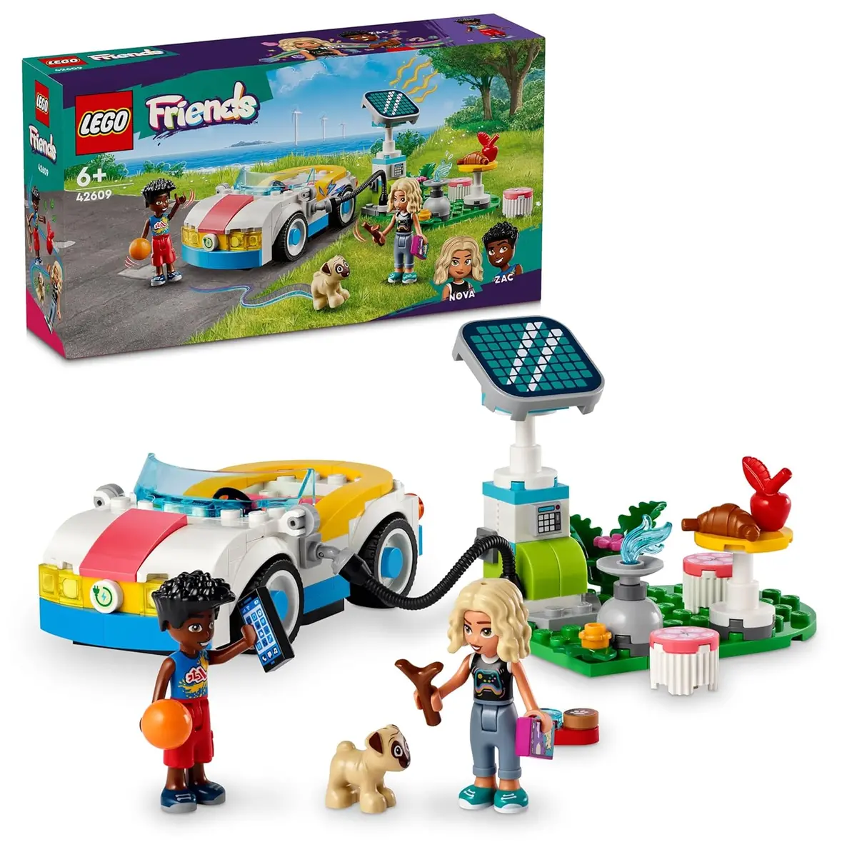 Lego Friends Electric Car And Charger Building Kit For Ages 6+ 1