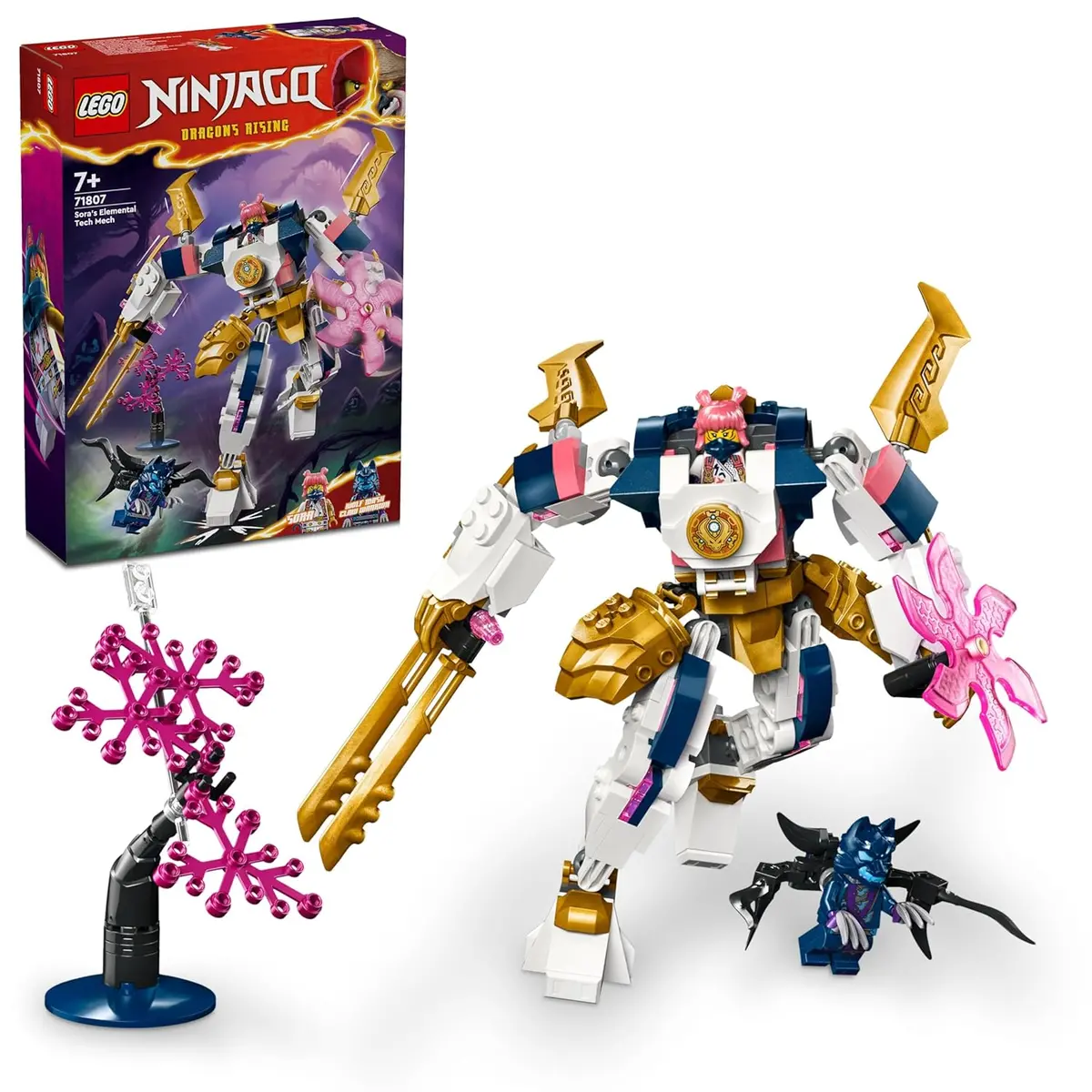 Lego Ninjago Sora’S Elemental Tech Mech Building Kit For Ages 7+ 1