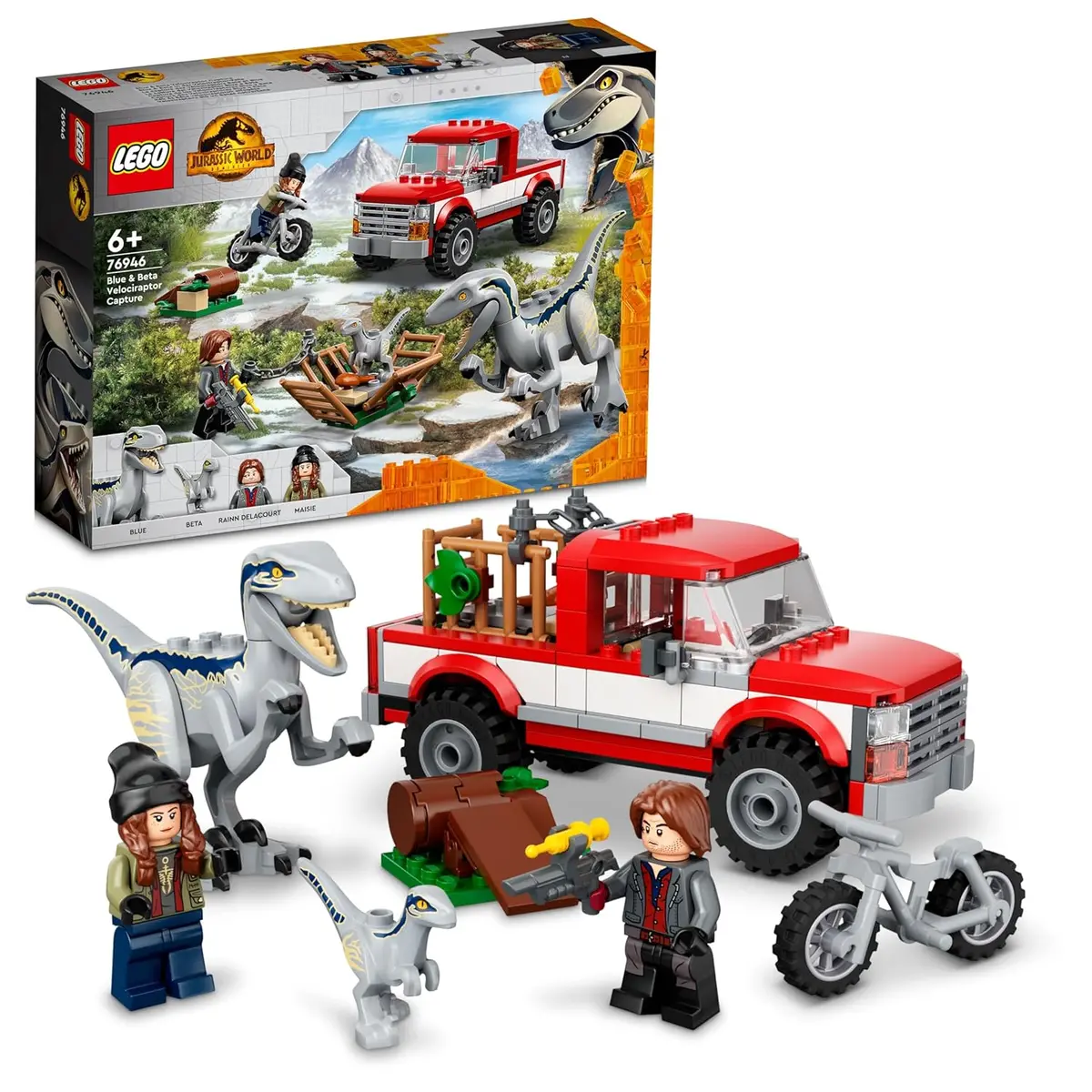 Lego Jurassic World Blue & Beta Velociraptor Capture Building Kit For Ages 6+ 1