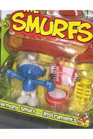 Jakks Pacific 21768 藍精靈 迷你公仔 The Smurfs Mini Figure Harmony Smurf & Instruments 2