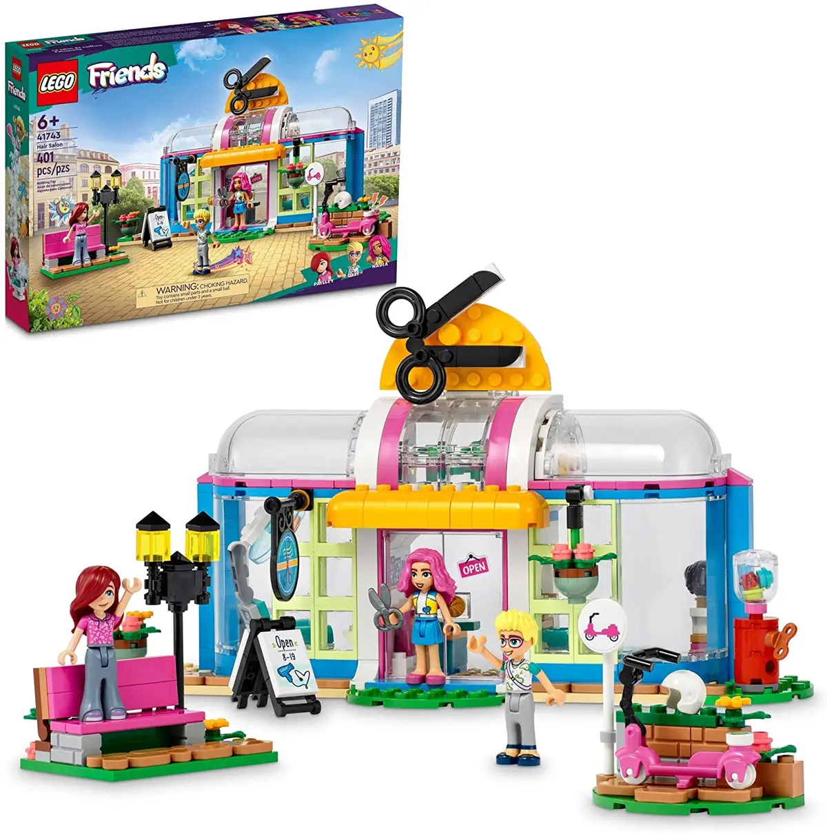 Lego Friends Hair Salon - Hairdressing Set With Paisley & Olly Mini-Dolls Building Kit For Ages 6+ 1