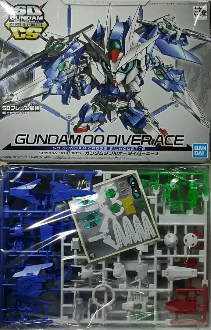Hold****Bandai 55343 Sdcs高達 06 高達創戰潛行者 高達00潛行者ace Sd骨架 拼裝模型 Sdcs Gundam Cross Silhouette 06 Gundam Build Divers Gundam 00 Diver Ace Sd Frame Model Kit (Epc-2516-14) L 2