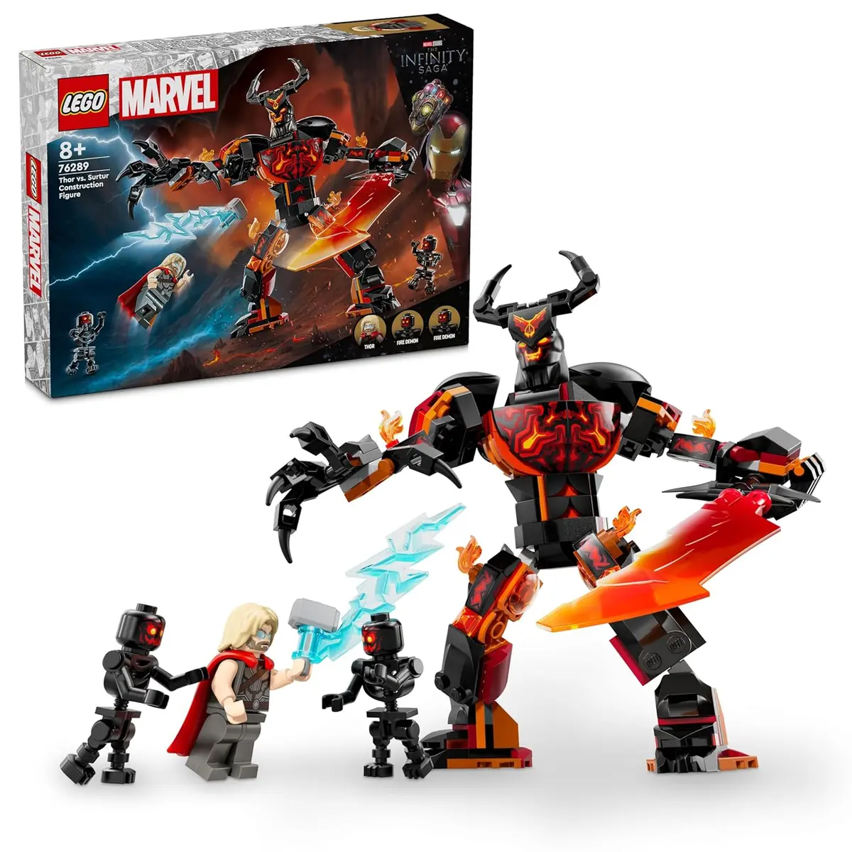 Lego Marvel Thor Vs. Surtur Figure Building Kit For Ages 8+ 1