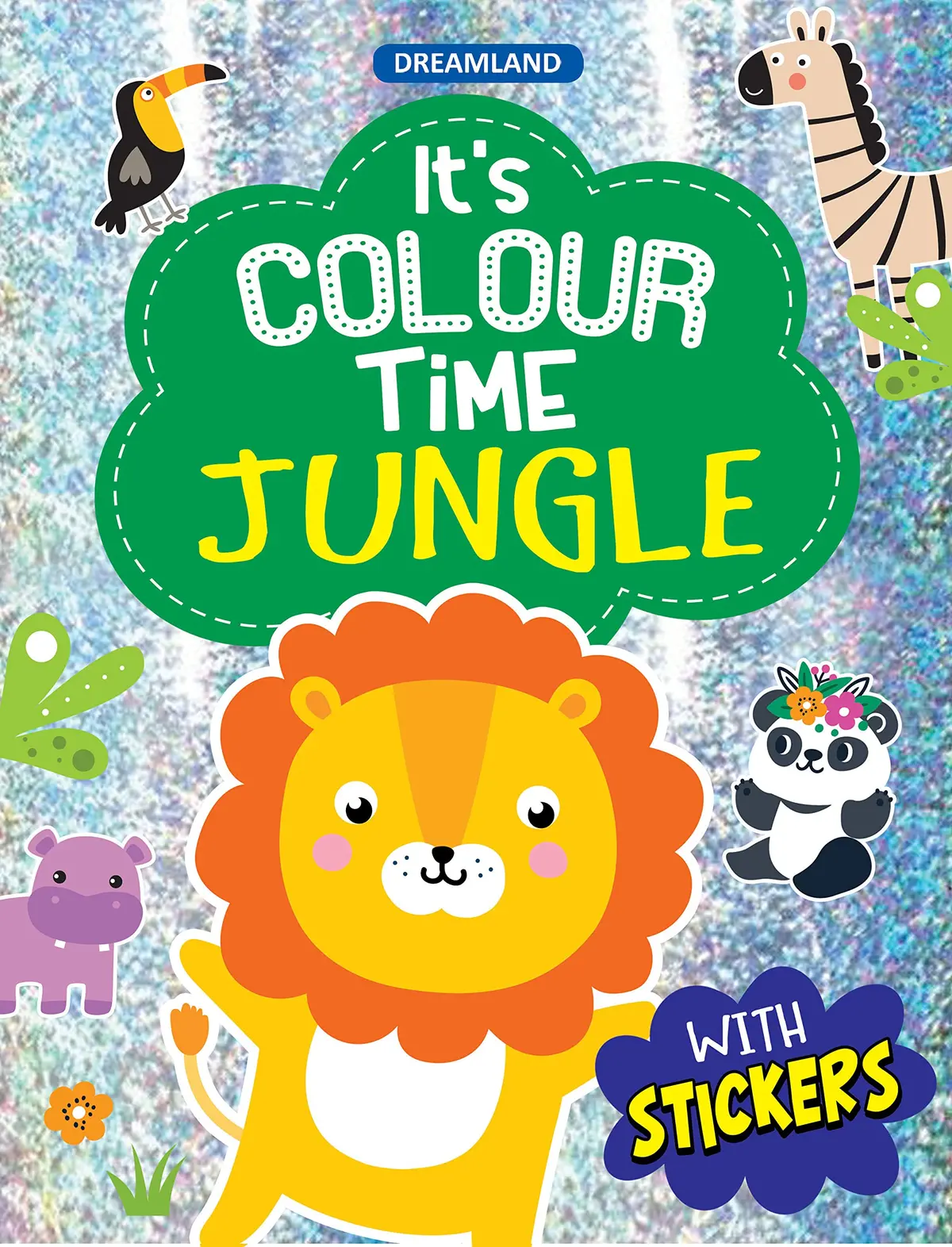 Dreamland Jungle - It's Colour Time With Stickers - An Activity Book For Kids Ages 3+ 1