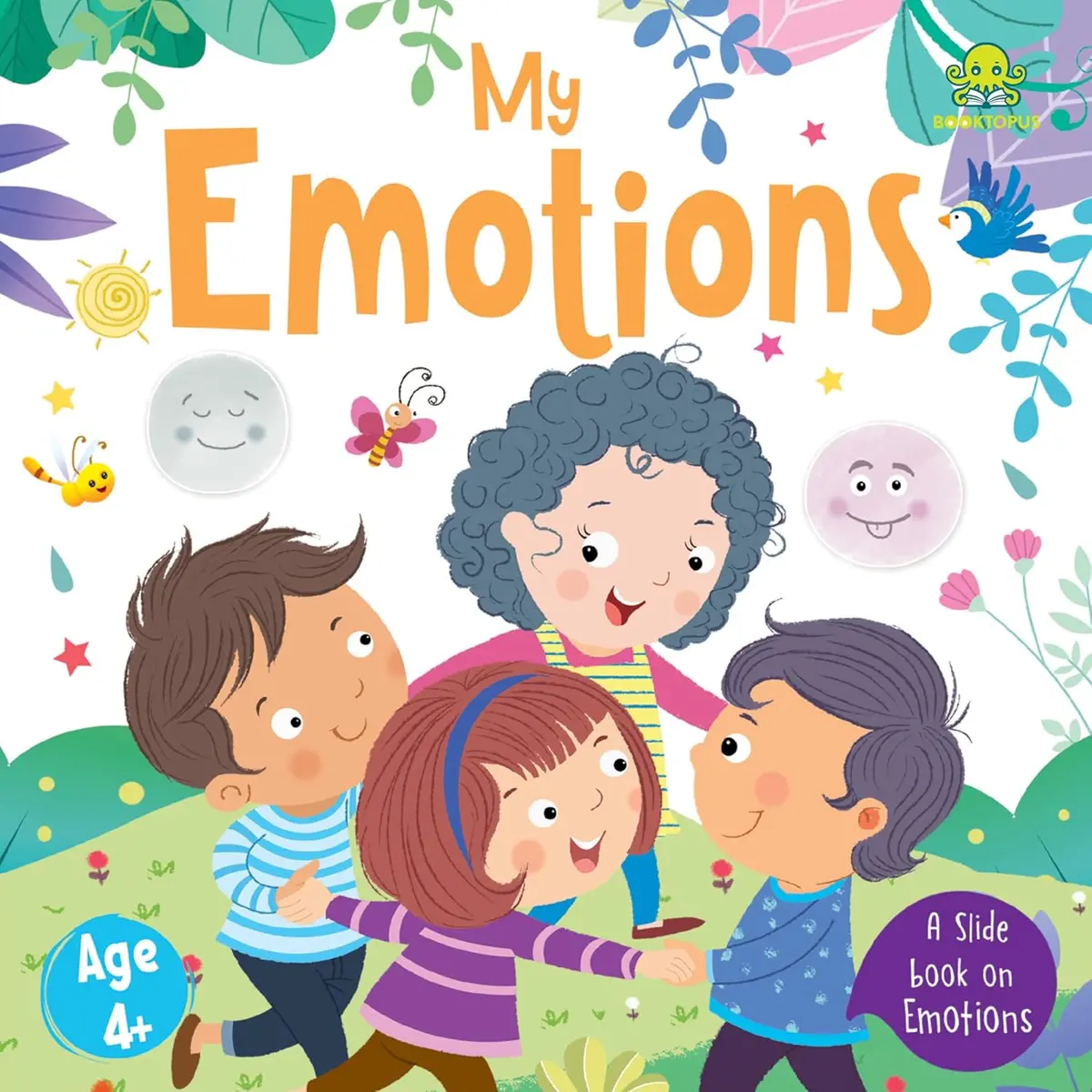 Booktopus Slide And Learn Board Book - My Emotions Emotional Learning Book - Interactive Books For Kids 4+ 1