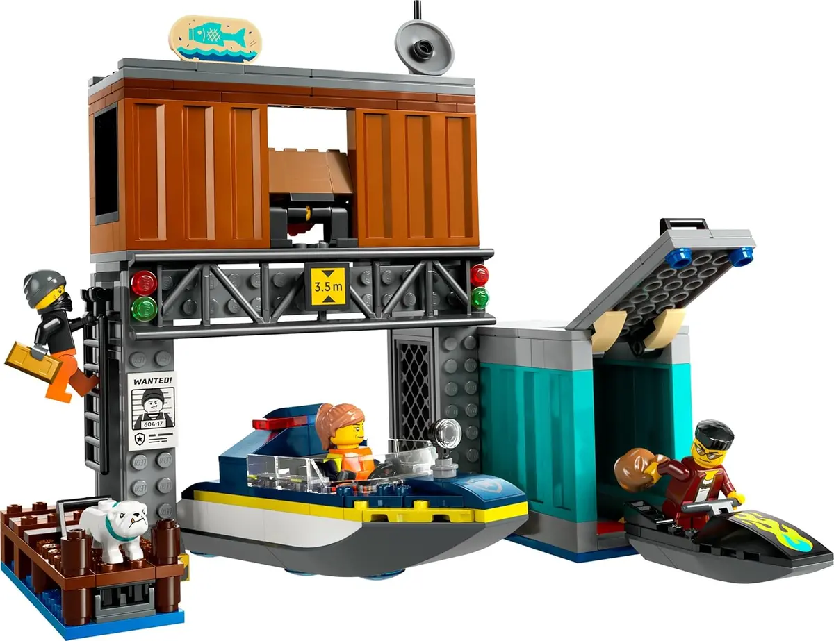 Lego City Police Speedboat And Crooks’ Hideout Building Kit For Ages 6+ 2