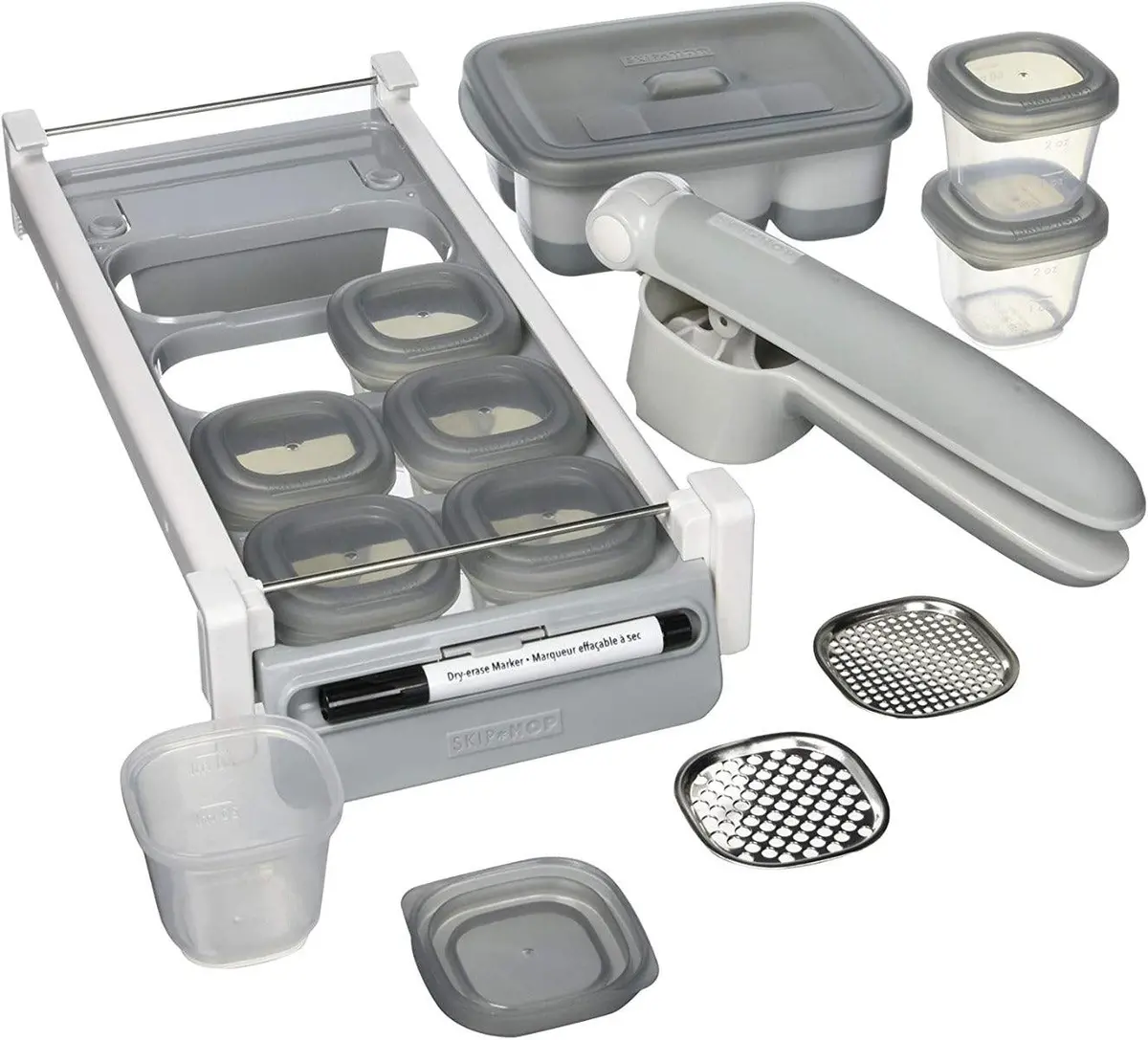 Skip Hop Easy-Prep Store And Starter Set Grey - Weaning Accessory For Ages 0-3 Years 1