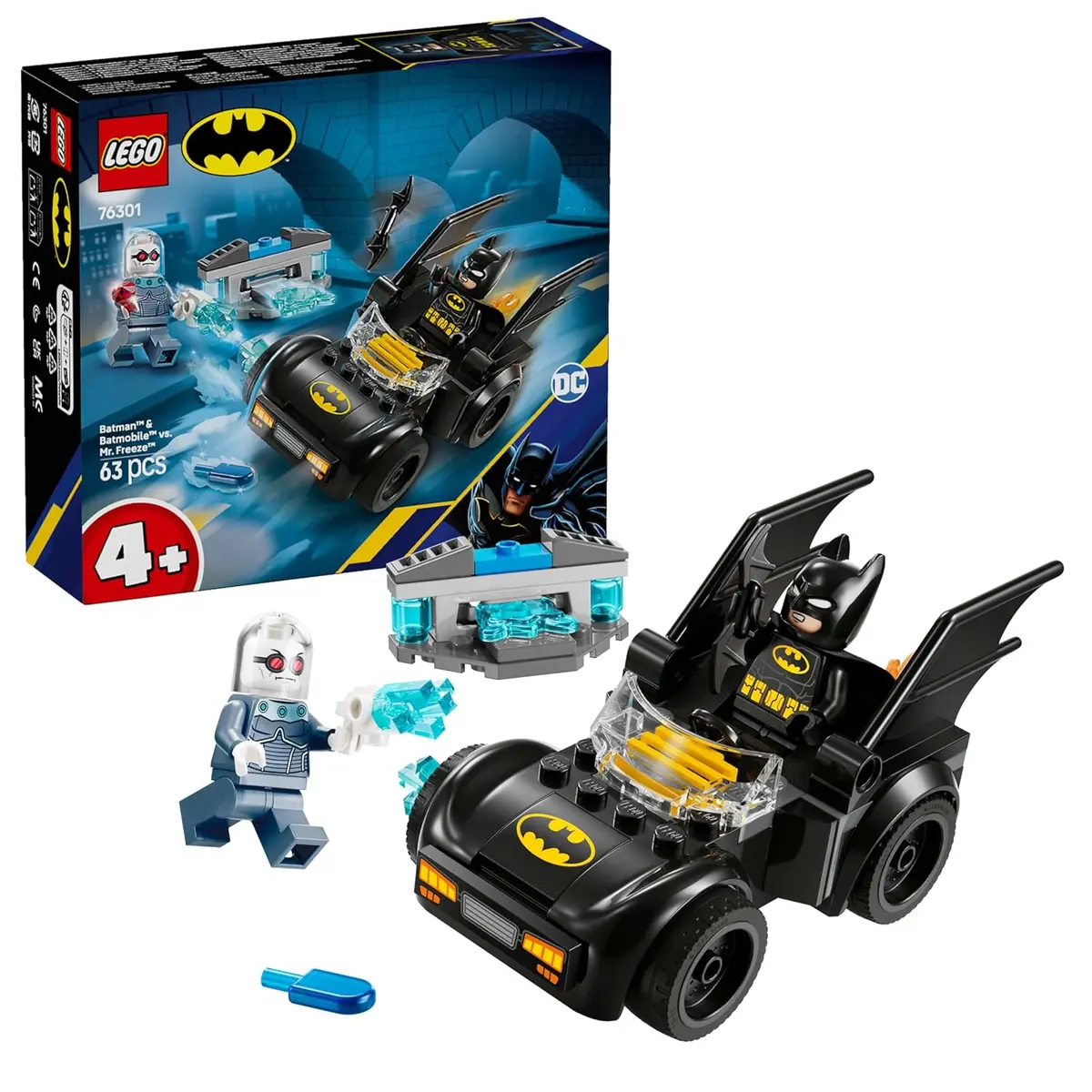 Lego Dc Batman & Batmobile Vs. Mr. Freeze Vehicle Playset Building Kit For Ages 4+ 1