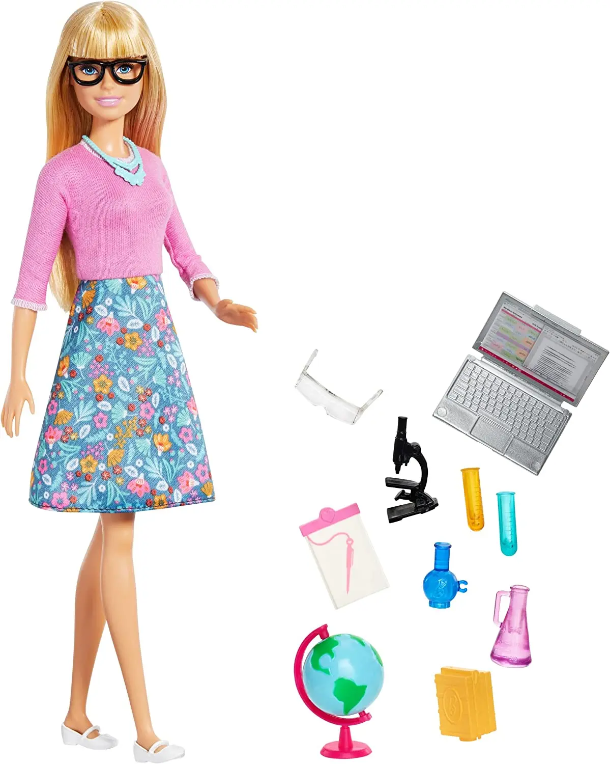 Barbie Blonde Hair Teacher Doll With Accessories For Kids Ages 3+ 1