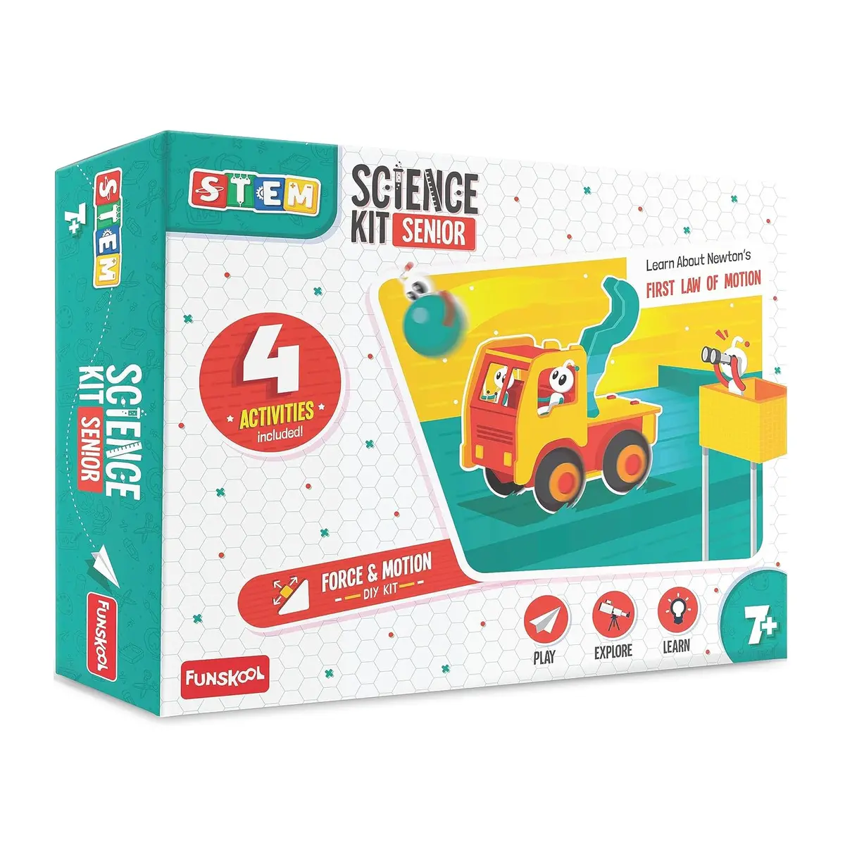 Funskool Science Kit Senior, Force And Motion, Educational,Diy Activity Stem For 9 Year Old Kids And Above 1