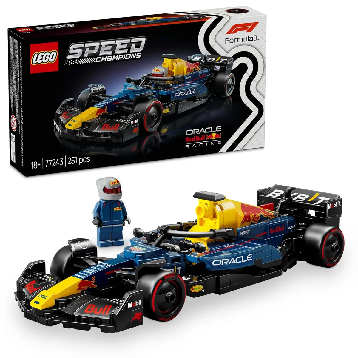 Lego Speed Champions Oracle Red Bull Racing Rb20 F1 Race Car Vehicle Building Kit For Ages 18+ 1