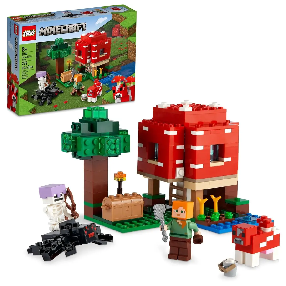 Lego Minecraft The Mushroom House Set Building Kit For Ages 8+ 1