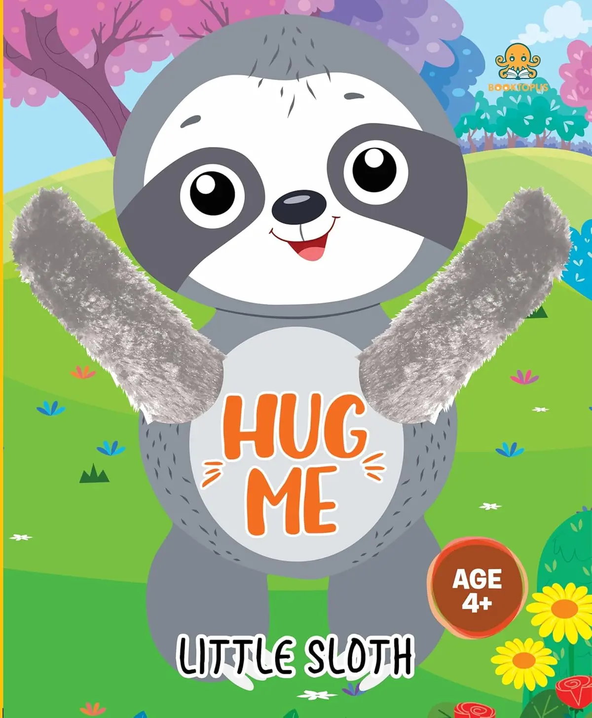 Booktopus Hug Me - Little Sloth Board Book For Kids Ages 4+ 1