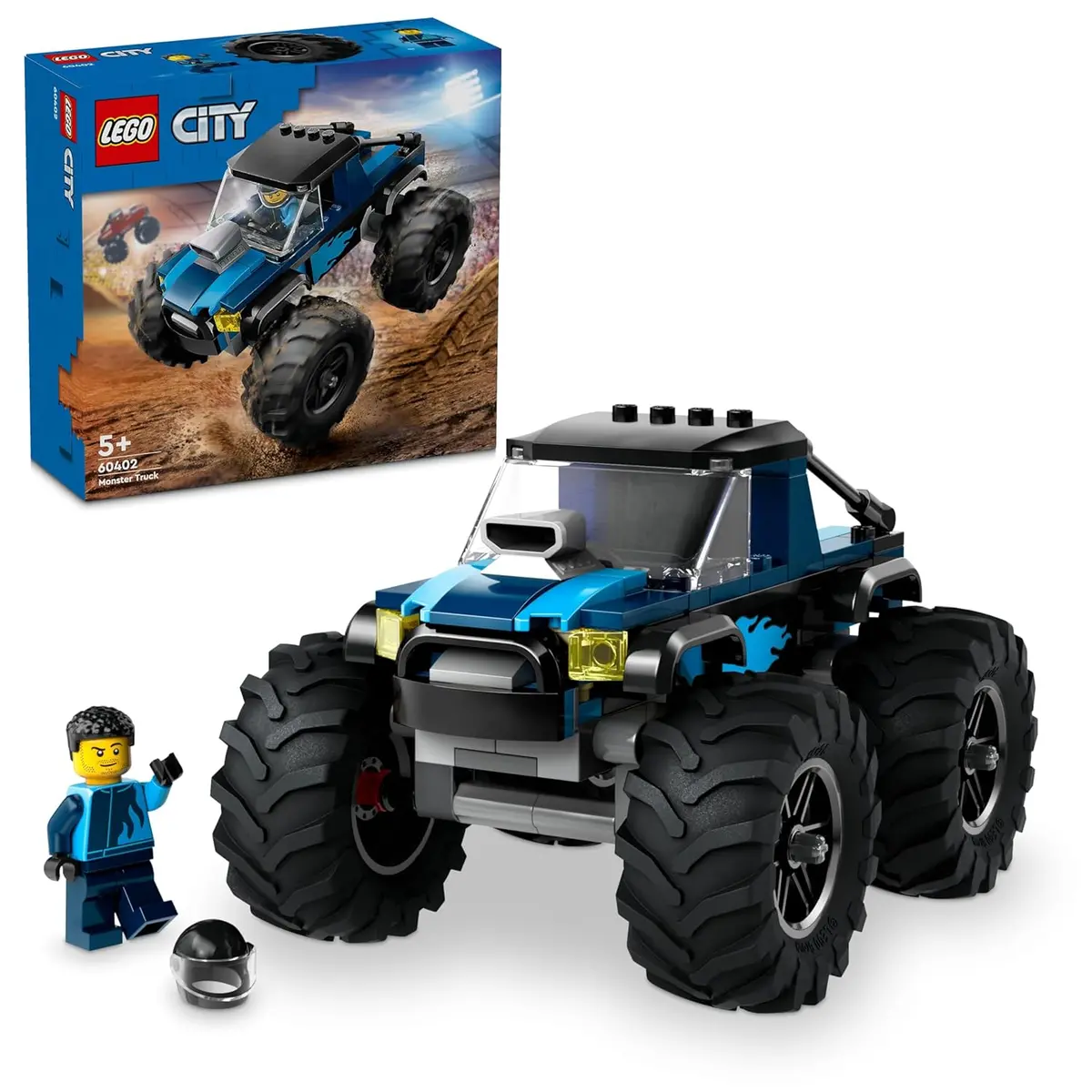 Lego City Blue Monster Truck Off-Road Toy Set Building Kit For Ages 5+ 1
