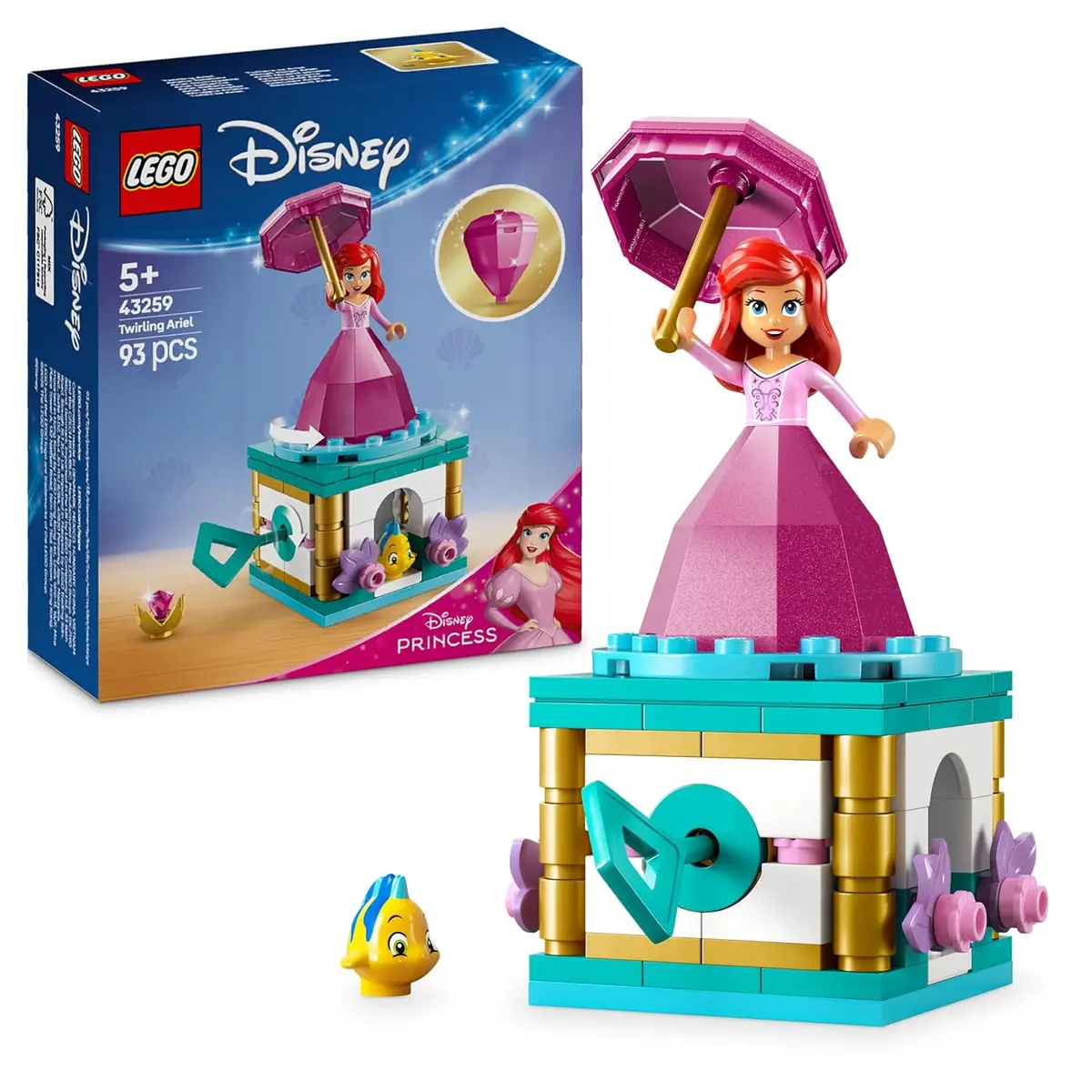 Lego Disney Princess Twirling Ariel Building Kit For Ages 5+ 1