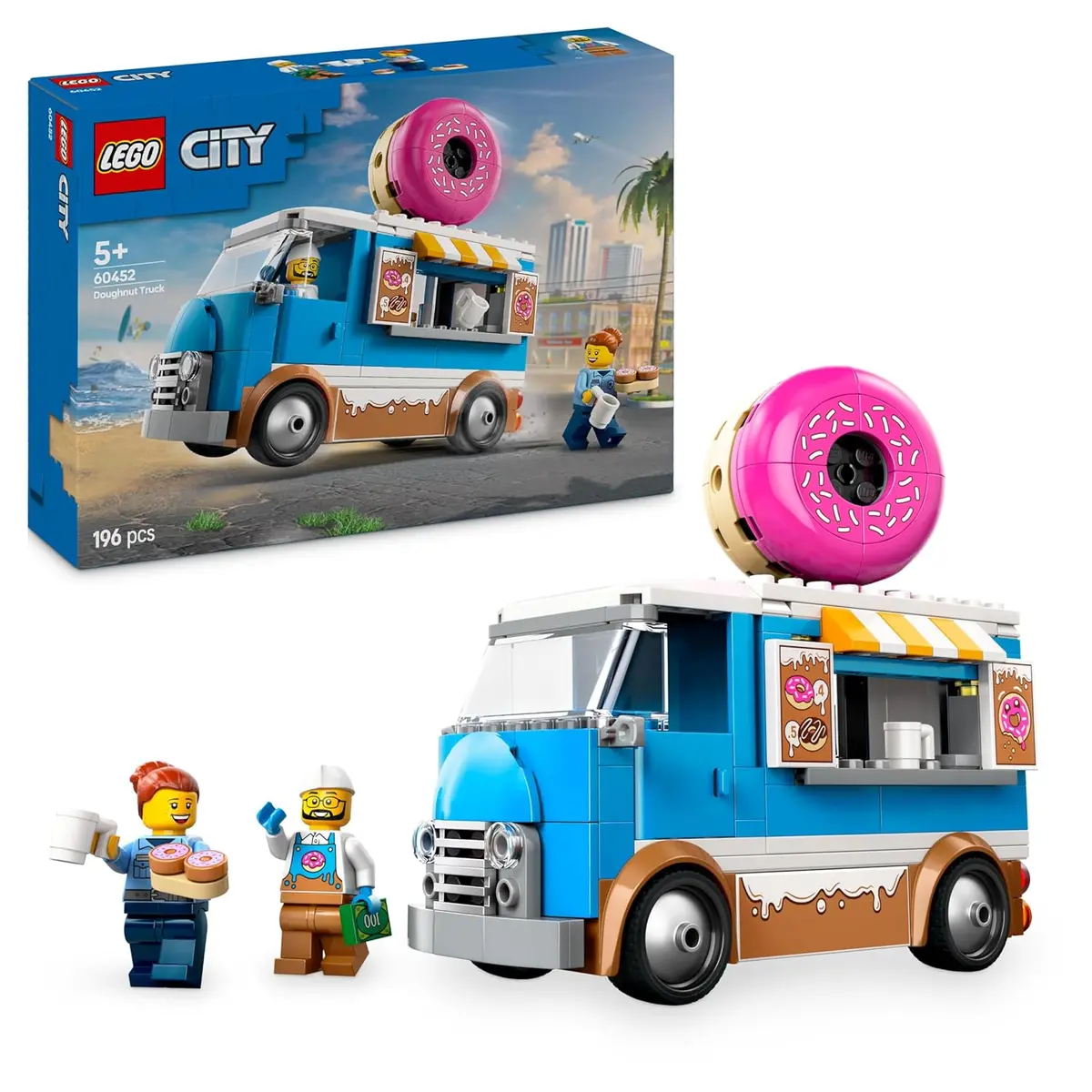 Lego City Donut Truck Playset Vendor Vehicle Building Kit For Ages 5+ 1