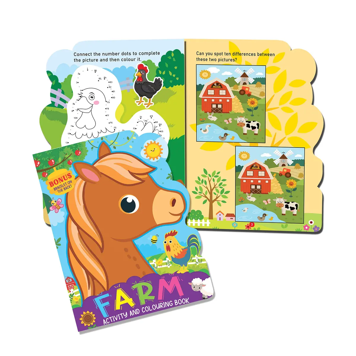 Dreamland Farm Activity And Colouring - An Activity Book For Kids Ages 2+ 2
