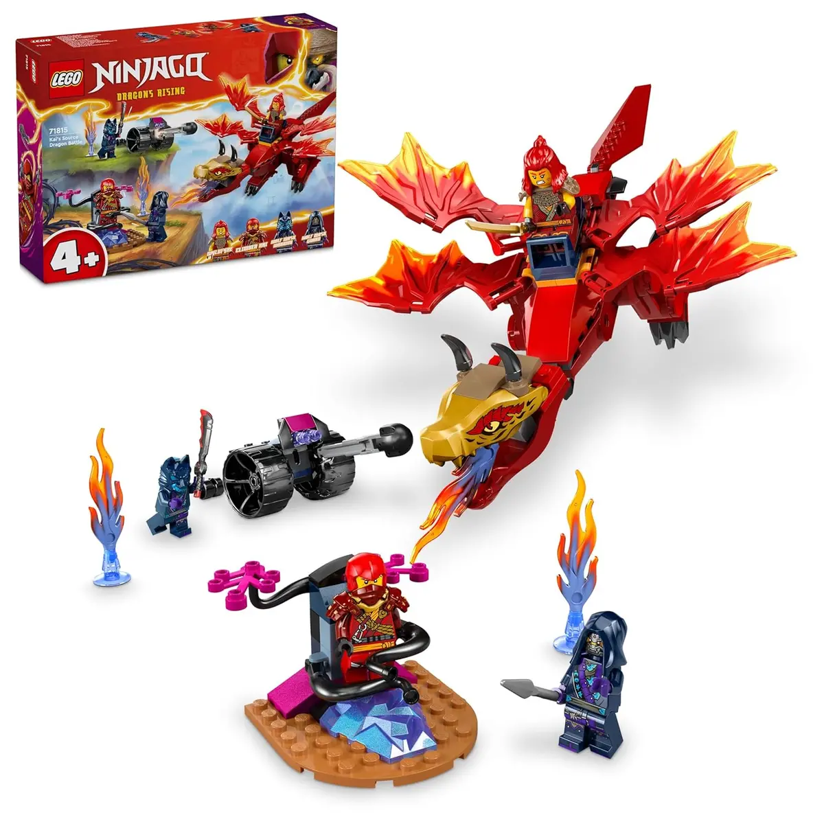 Lego Ninjago Kais Source Dragon Battle Toy Adventure Building Kit For Ages 4+ 1