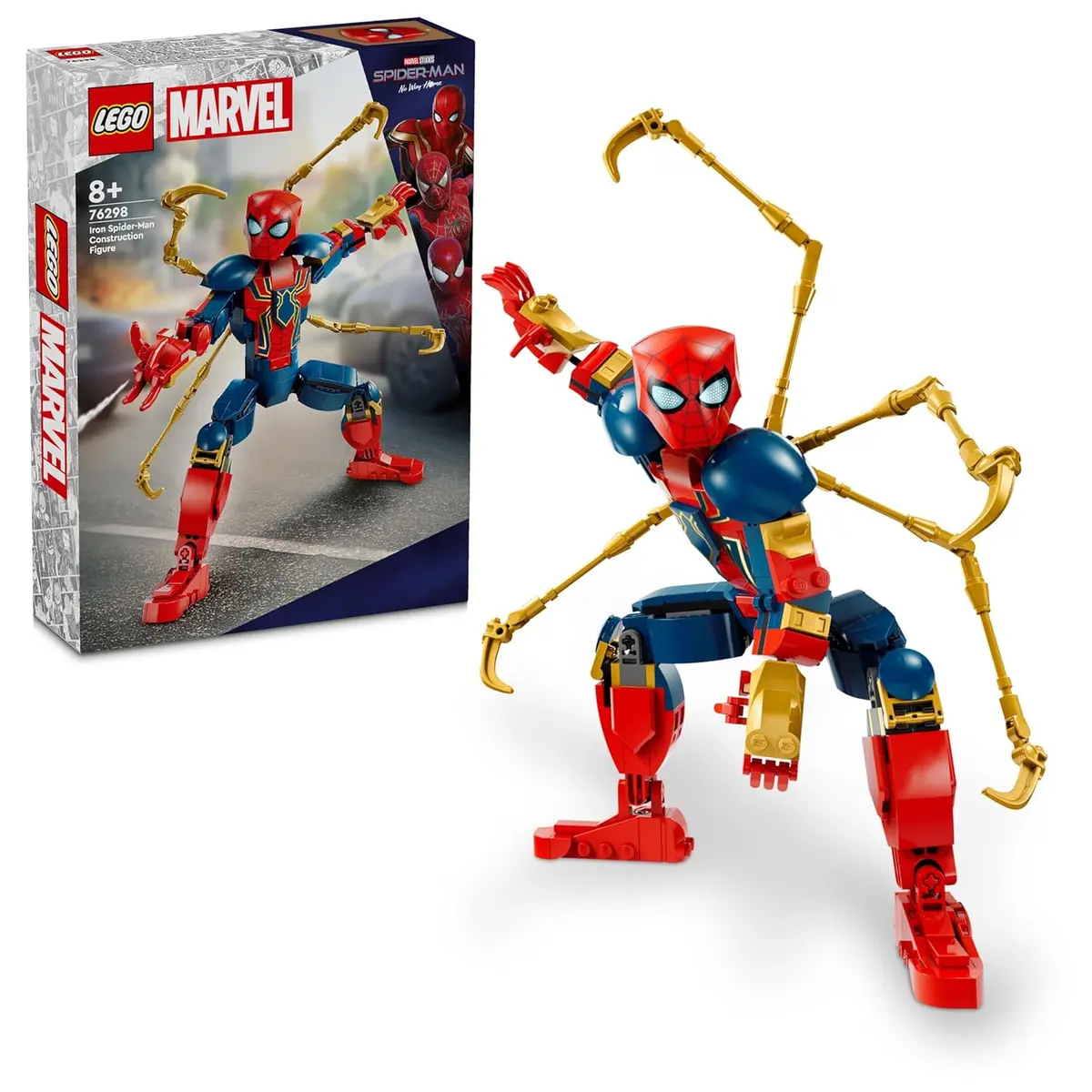 Lego Marvel Iron Spider-Man Construction Figure Building Kit For Ages 8+ 1