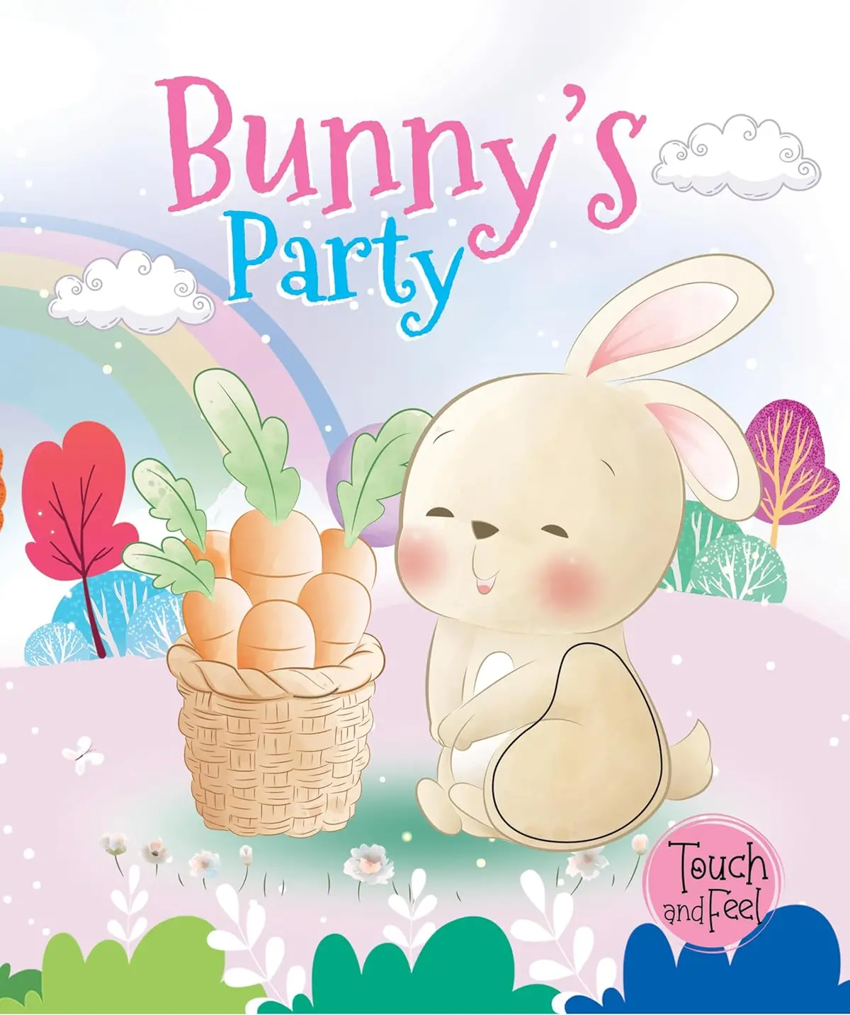 Booktopus Touch And Feel Board Book - Bunny's Party Sensory Book For Toddlers - Textured Baby Books For 4+ 1
