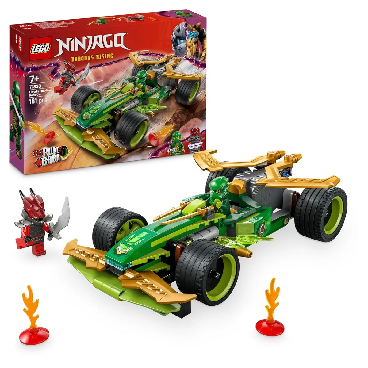 Lego Ninjago Lloyd’S Pull-Back Race Car Building Kit For Ages 7+ 1