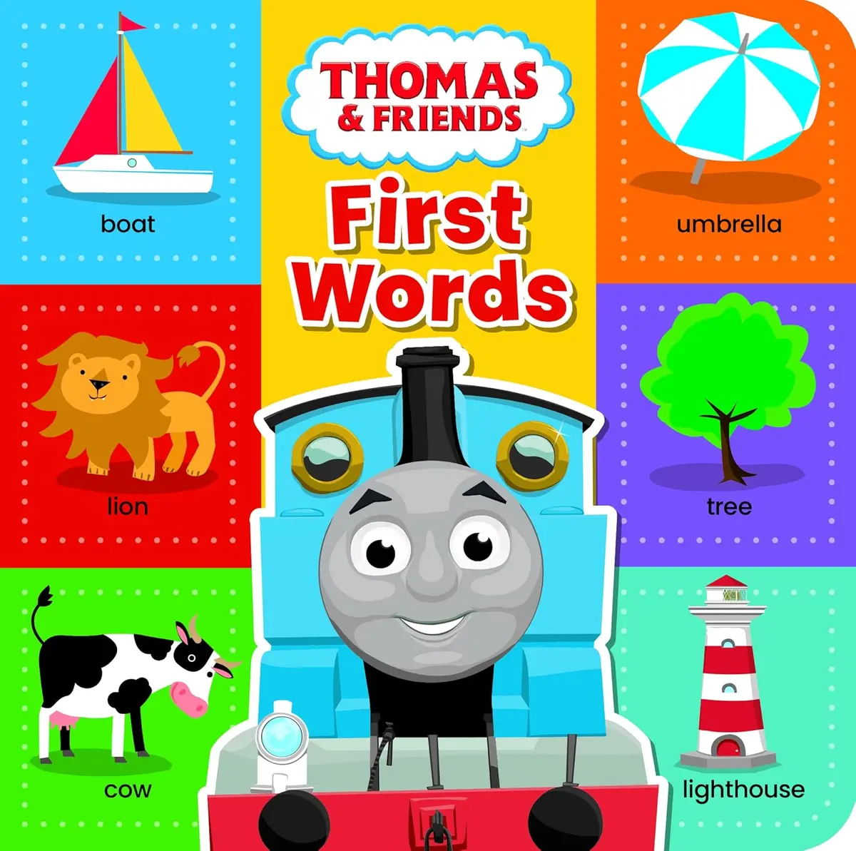 Thomas & Friends: First Words Bright And Colourful Board Book For Ages 18 Months Above 1