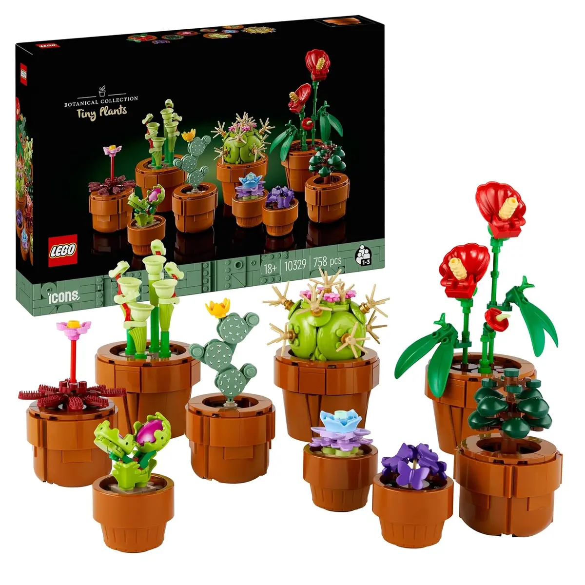 Lego Icons Tiny Plants The Botanical Collection Set Building Kit For Adults Ages 18+ 1