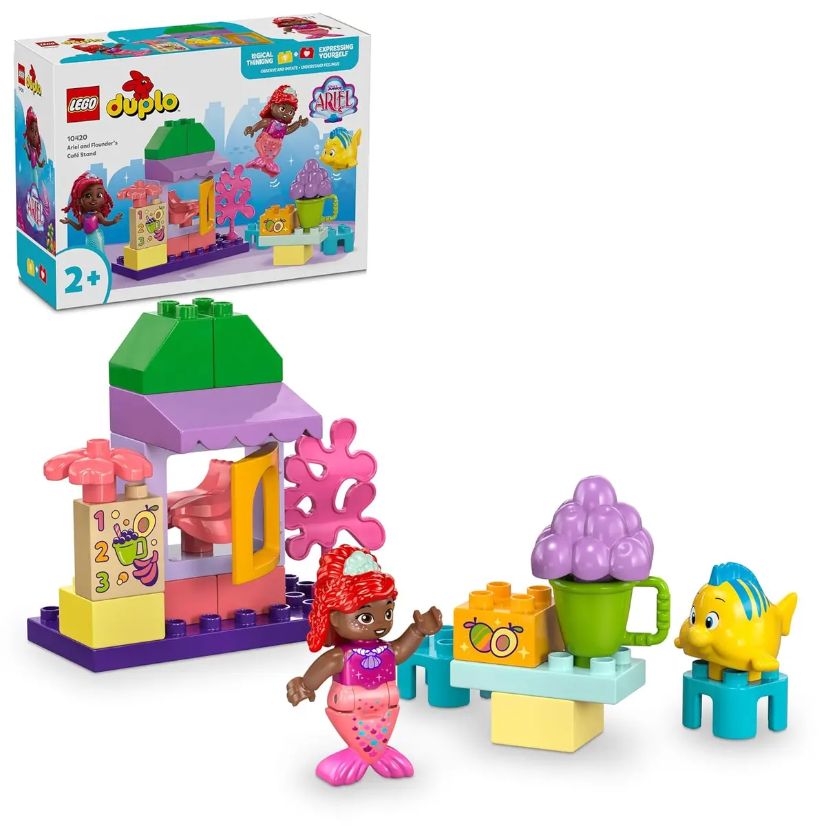 Lego Duplo Disney Ariel And Flounder's Cafà Stand Set Building Kit For Ages 2+ 1