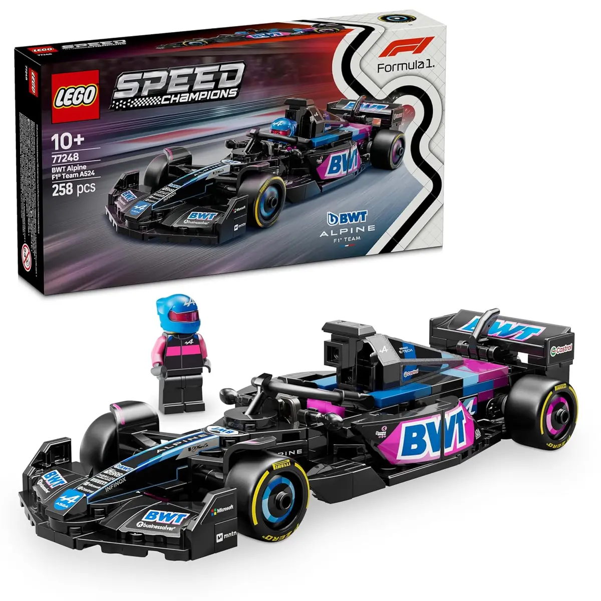 Lego Speed Champions Bwt Alpine F1 Team A524 Race Car Building Kit For Ages 10+ 1