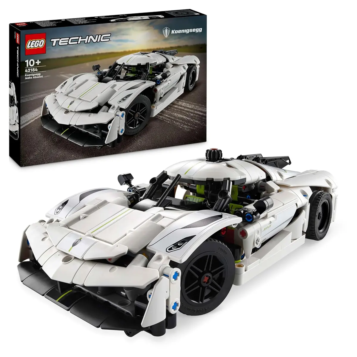 Lego Technic Koenigsegg Jesko Absolut White Hypercar Building Kit For Ages 10+ 1