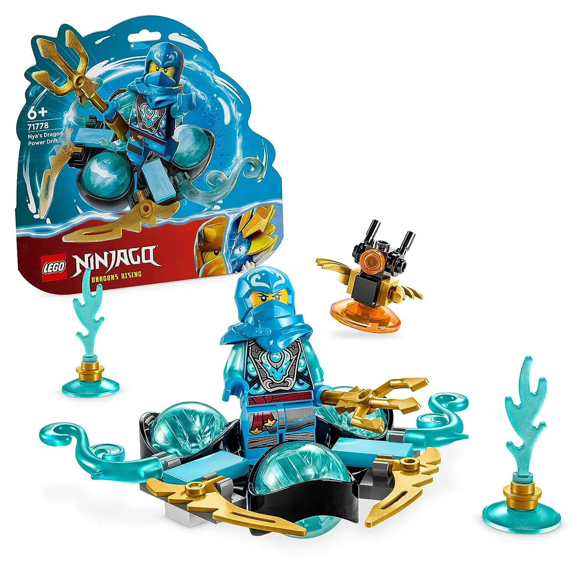 Lego Ninjago Nya’S Dragon Power Spinjitzu Drift Building Kit For Ages 6+ 1