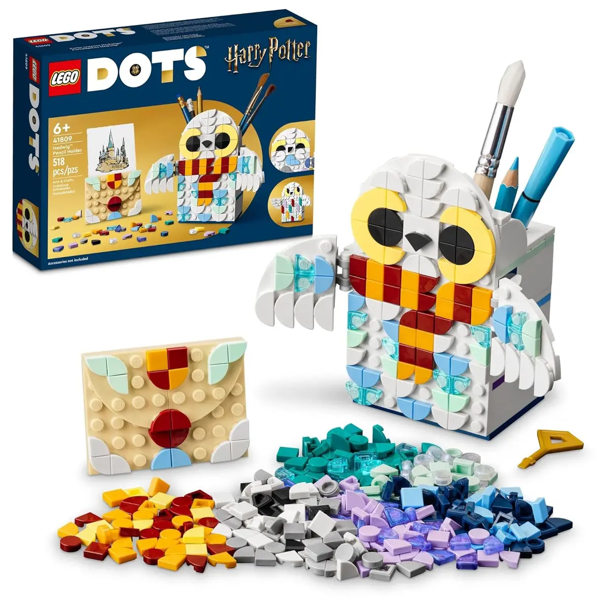 Lego Dots Hedwig Pencil Holder Building Kit For Ages 6+ 1